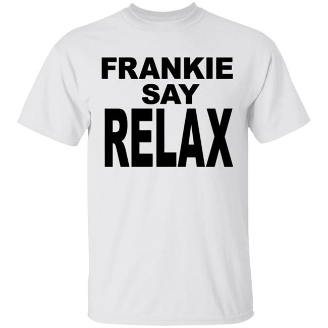 Frankie Say Relax White T Shirt Cothing plus size
