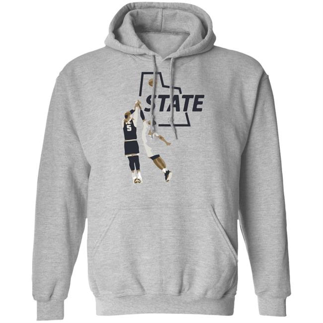 U State Sam Baseball White Hoodie U State Sam Baseball White Hoodie