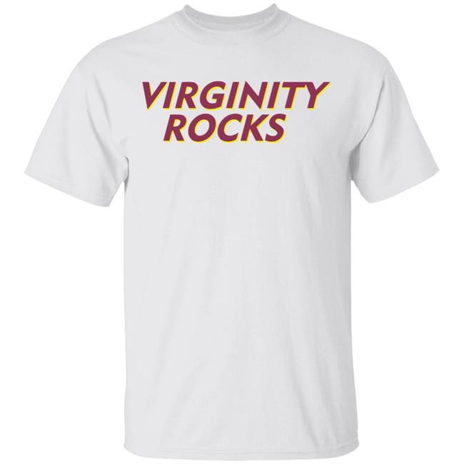 Virginity Rocks White Hoodie