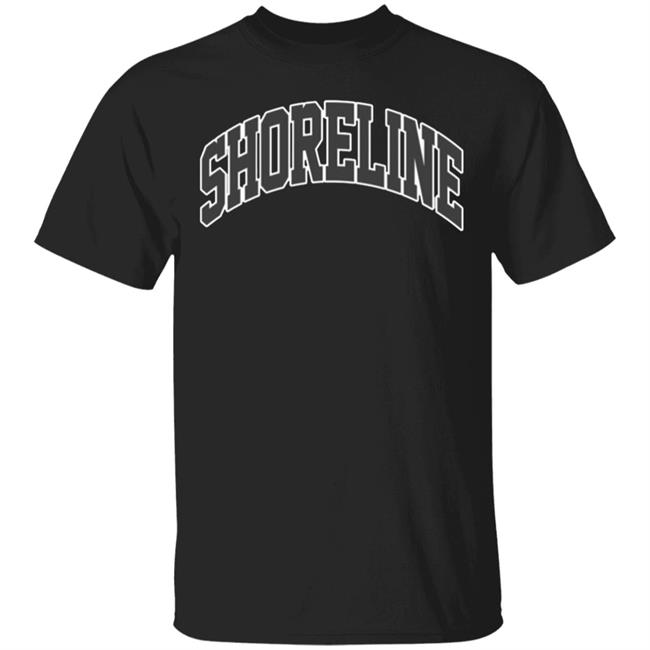 Shoreline mafia merch varsity logo hoodie black