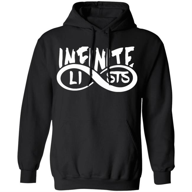 Infinite Lists Hoodie - Infinite lists Style Hooded Sweatshirt - Inspired by Infinite Lists Merch Infinite Lists Hoodie - Infinite lists Style Hooded Sweatshirt - Inspired by Infinite Lists Merch