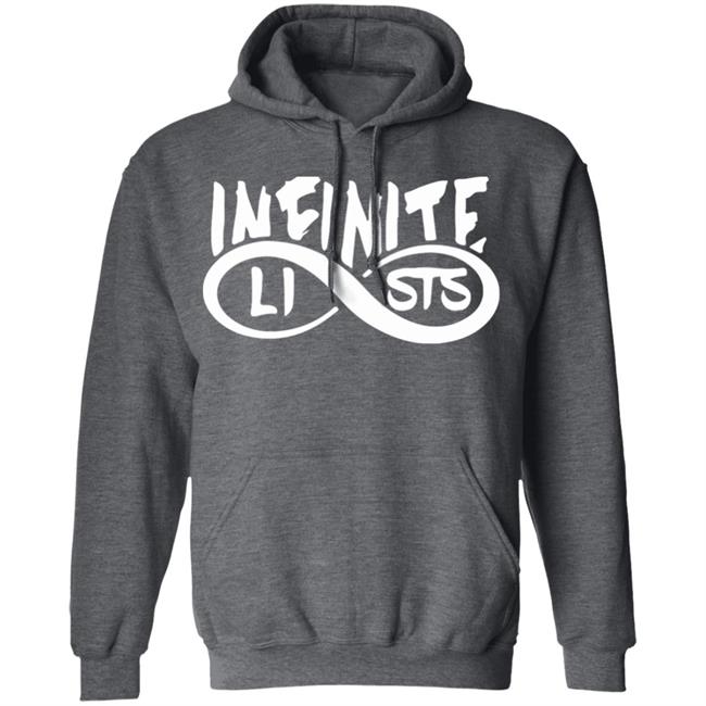 Infinite Lists Hoodie - Infinite lists Style Hooded Sweatshirt - Inspired by Infinite Lists Merch Infinite Lists Hoodie - Infinite lists Style Hooded Sweatshirt - Inspired by Infinite Lists Merch