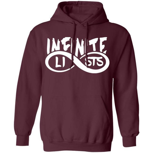 Infinite Lists Hoodie - Infinite lists Style Hooded Sweatshirt - Inspired by Infinite Lists Merch Infinite Lists Hoodie - Infinite lists Style Hooded Sweatshirt - Inspired by Infinite Lists Merch