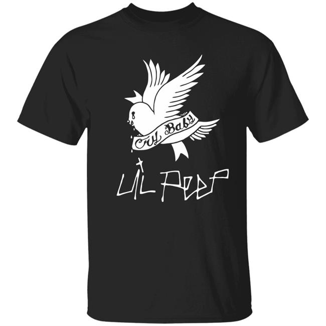 Lil Peep Merch Cry Baby Black Hoodie T Shirt