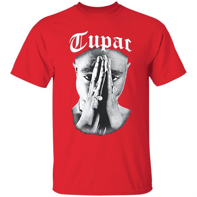 Tupac Shirt. Celebrate one of hip-hop's greatest legends with the Cross Colours x Tupac Praying Hand black t-shirt. Featuring a praying-hands picture of Tupac Shakur with large "Tupac" script overlaid, this black tee is a perfect tribute to the late rapper. Hoodie, Sweatshirt Plus Size Tupac Shirt. Celebrate one of hip-hop's greatest legends with the Cross Colours x Tupac Praying Hand black t-shirt. Featuring a praying-hands picture of Tupac Shakur with large "Tupac" script overlaid, this black tee is a perfect tribute to the late rapper. Hoodie, Sweatshirt Plus Size