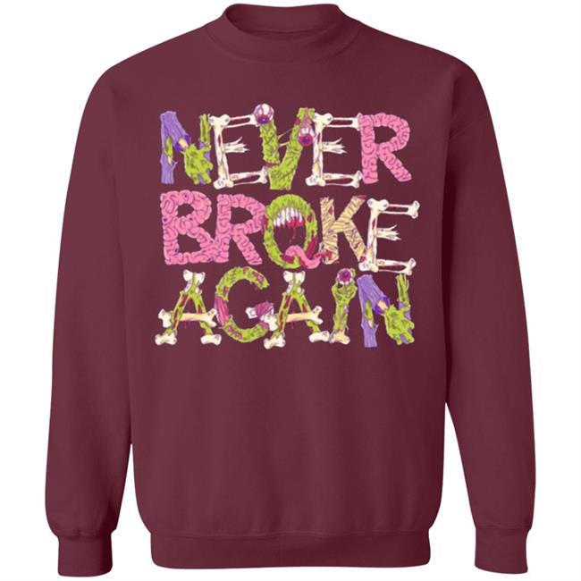ZOMBIE Never Broke Again T-SHIRT ZOMBIE Never Broke Again T-SHIRT