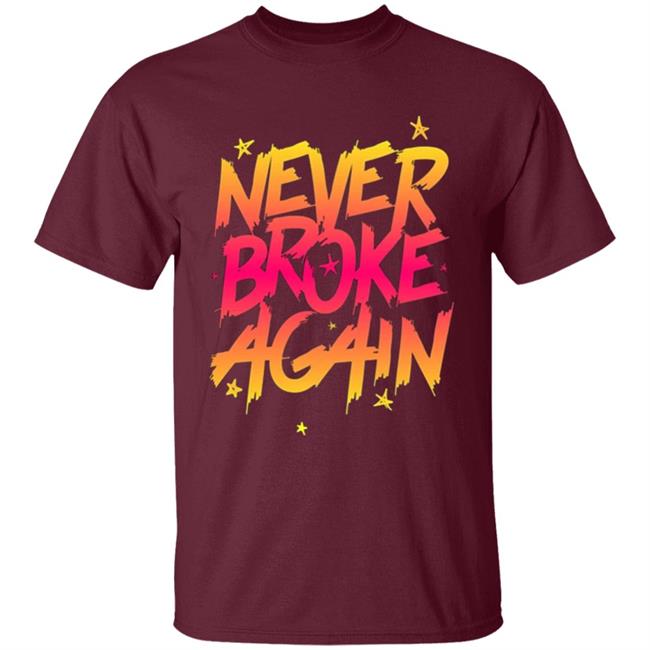 Never Broke Again Faded Yellow Red T-Shirt - Black Hoodie Sweatshirt Never Broke Again Faded Yellow Red T-Shirt - Black Hoodie Sweatshirt