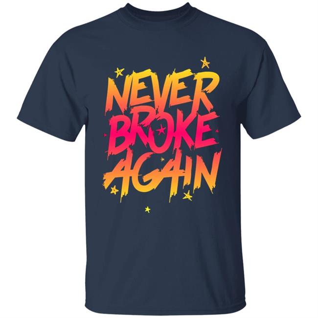 Never Broke Again Faded Yellow Red T-Shirt - Black Hoodie Sweatshirt Never Broke Again Faded Yellow Red T-Shirt - Black Hoodie Sweatshirt