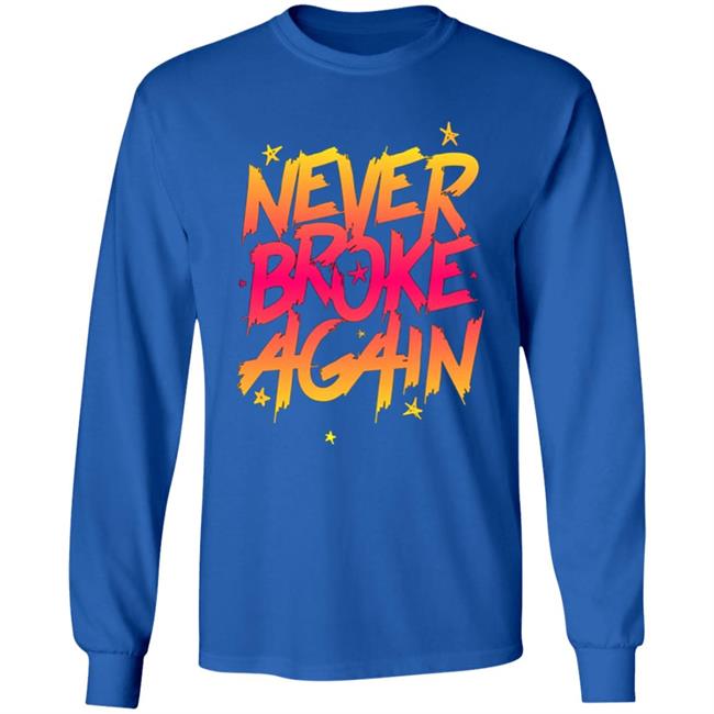 Never Broke Again Faded Yellow Red T-Shirt - Black Hoodie Sweatshirt Never Broke Again Faded Yellow Red T-Shirt - Black Hoodie Sweatshirt
