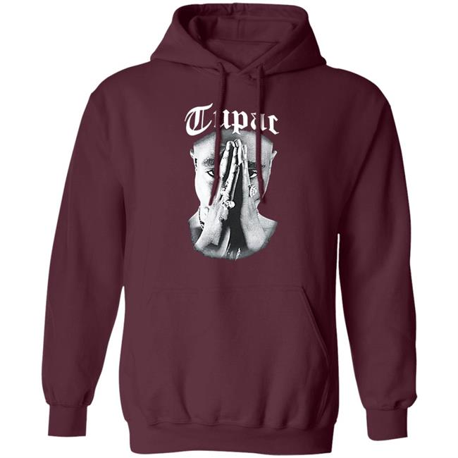 Tupac Shirt. Celebrate one of hip-hop's greatest legends with the Cross Colours x Tupac Praying Hand black t-shirt. Featuring a praying-hands picture of Tupac Shakur with large "Tupac" script overlaid, this black tee is a perfect tribute to the late rapper. Hoodie, Sweatshirt Plus Size Tupac Shirt. Celebrate one of hip-hop's greatest legends with the Cross Colours x Tupac Praying Hand black t-shirt. Featuring a praying-hands picture of Tupac Shakur with large "Tupac" script overlaid, this black tee is a perfect tribute to the late rapper. Hoodie, Sweatshirt Plus Size