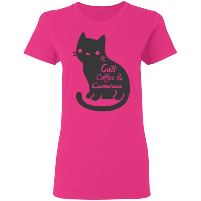 Cat t shirt"Cats Coffee & Cameras" written out in different script fonts with a cute cat icon in the background. white Hoodie, Sweatshirt Plus Size Cat t shirt"Cats Coffee & Cameras" written out in different script fonts with a cute cat icon in the background. white Hoodie, Sweatshirt Plus Size