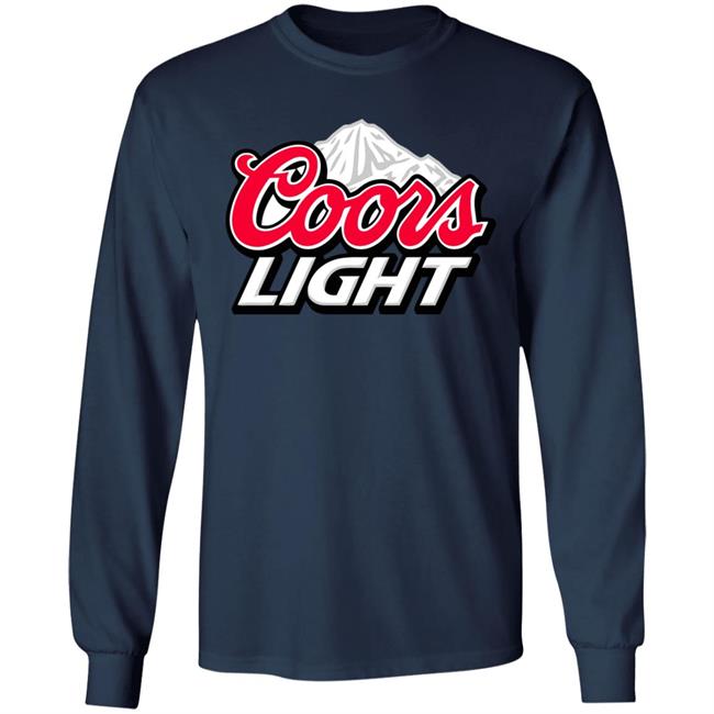Coors Light Beer Hoodie Navy T Shirt Coors Light Beer Hoodie Navy T Shirt