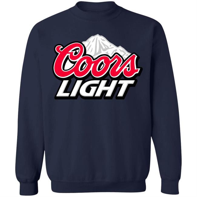 Coors Light Beer Hoodie Navy T Shirt Coors Light Beer Hoodie Navy T Shirt