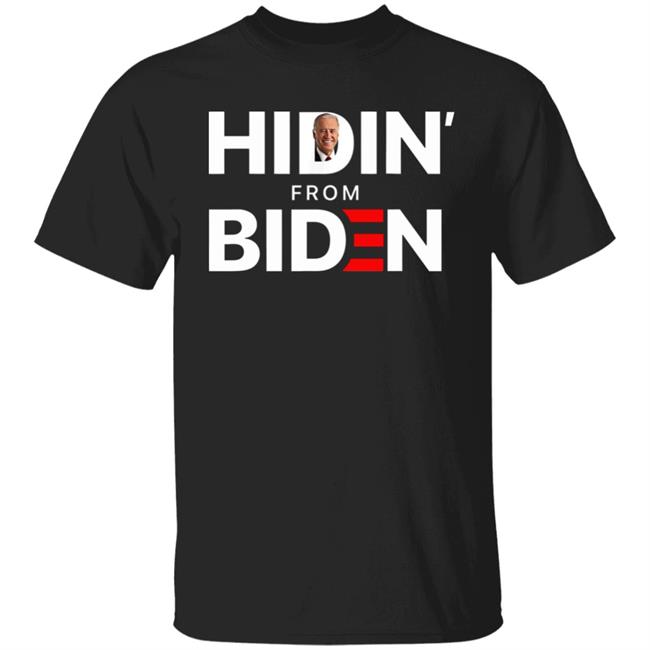 Hiding from Biden for President 2020 Funny Political TShirt