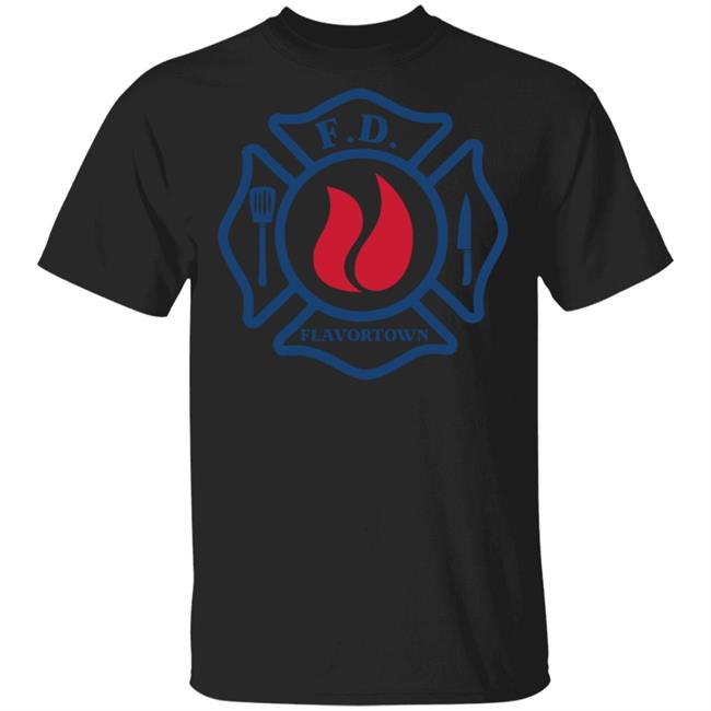 flavortown fire department shirt black t shirt