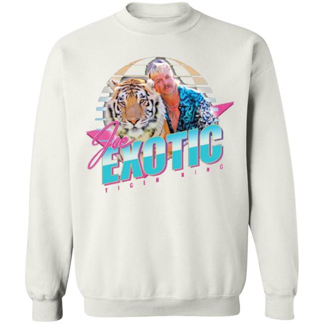 Joe Exotic The Tiger King 80's Jumper Sweatshirt Cat Rescue TV Show Series Retro T Shirt Joe Exotic The Tiger King 80's Jumper Sweatshirt Cat Rescue TV Show Series Retro T Shirt