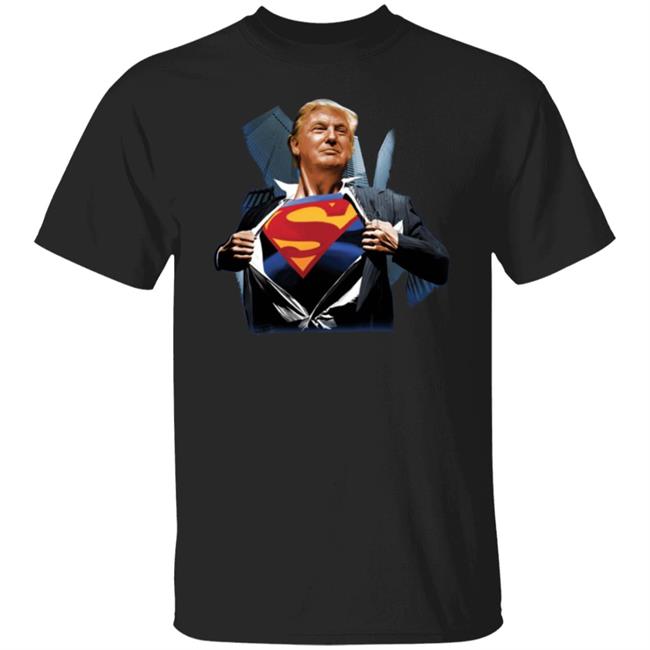 trump superman shirt black hoodie