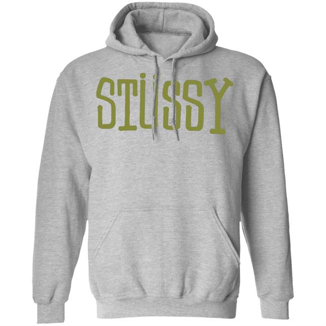 BLOCK TYPE CREW Stussy Crewneck Sweatshirt BLOCK TYPE CREW Stussy Crewneck Sweatshirt