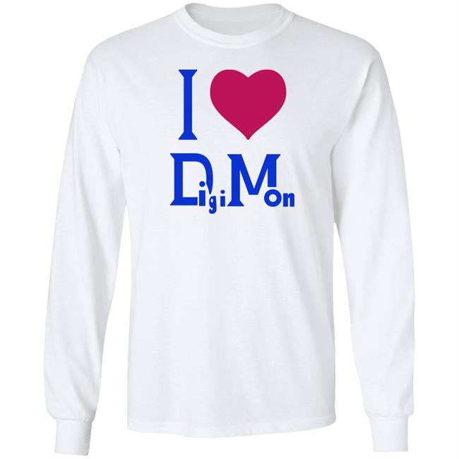 I Love Digimon Shirt Mizabitha I Love Digimon Shirt Mizabitha