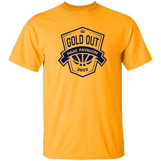 Gold Out Haas Pavilion 2022 Shirt Cal Basketball