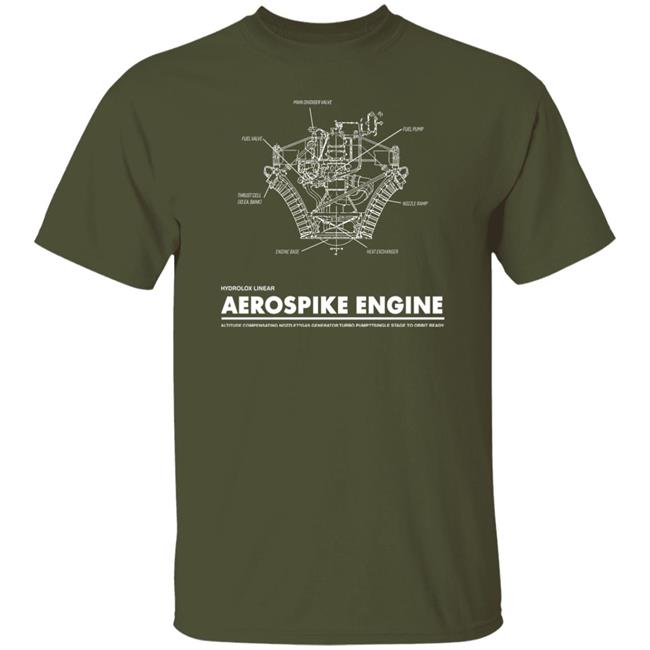 Aerospike Engine Shirt Everydayastronaut Store Aerospike Shirt