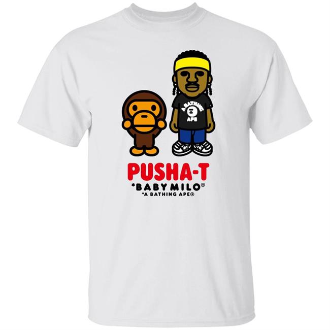 Bape X Pusha T Baby Milo Shirt Drummond Pusha T Baby Milo Shirt Los Angeles Lakers Bape X Pusha T Baby Milo Shirt Hoodie Sweatshirt