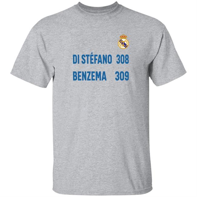 Di Stefano 308 Benzema 309 Shirt Karim Benzema Real Madrid Perez Di Stefano 308 Benzema 309 Shirt Karim Benzema Real Madrid Perez