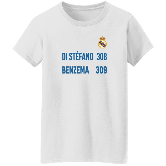 Di Stefano 308 Benzema 309 Shirt Karim Benzema Real Madrid Perez Di Stefano 308 Benzema 309 Shirt Karim Benzema Real Madrid Perez