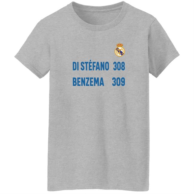 Di Stefano 308 Benzema 309 Shirt Karim Benzema Real Madrid Perez Di Stefano 308 Benzema 309 Shirt Karim Benzema Real Madrid Perez