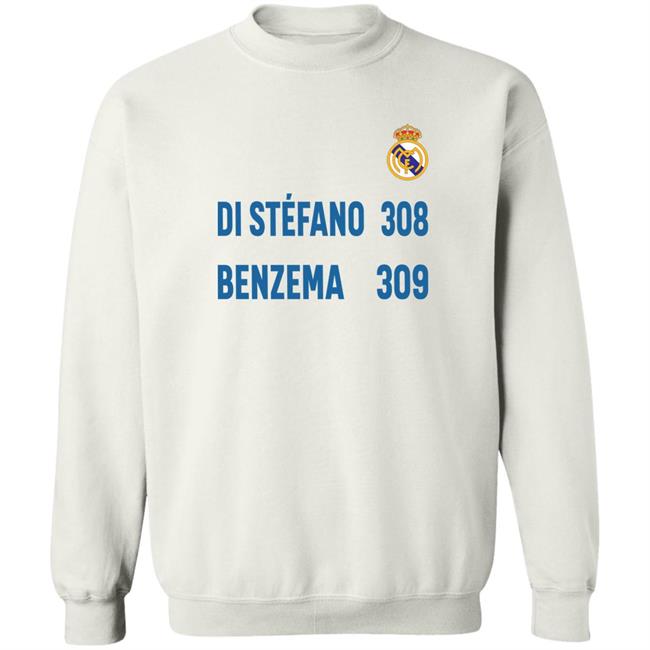 Di Stefano 308 Benzema 309 Shirt Karim Benzema Real Madrid Perez Di Stefano 308 Benzema 309 Shirt Karim Benzema Real Madrid Perez