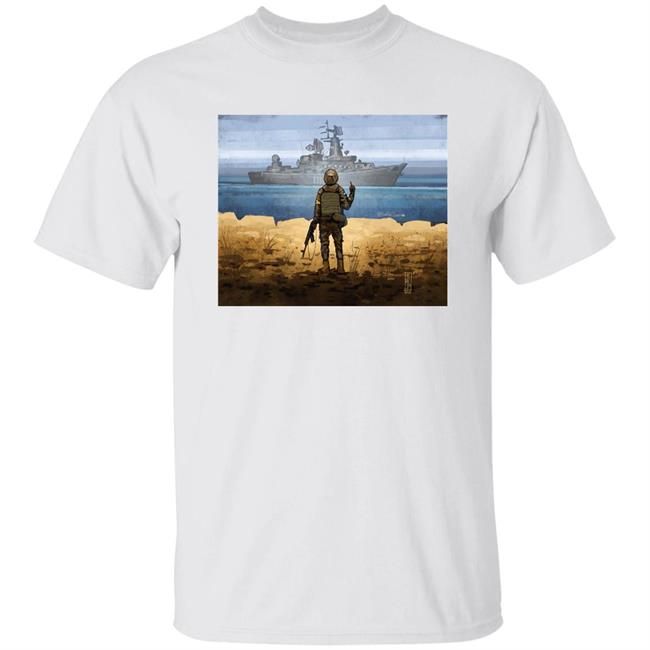 Boris Groh Russian Warship Go Fuck Yourself Shirt Illia Ponomarenko Stamp Design War Ukraine Russia