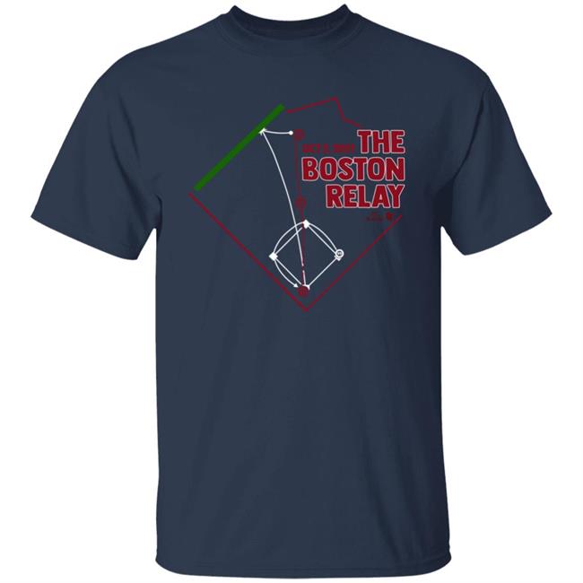 Breakingt Merch The Boston Relay Shirt Xander Bogaerts Shirt RedSox