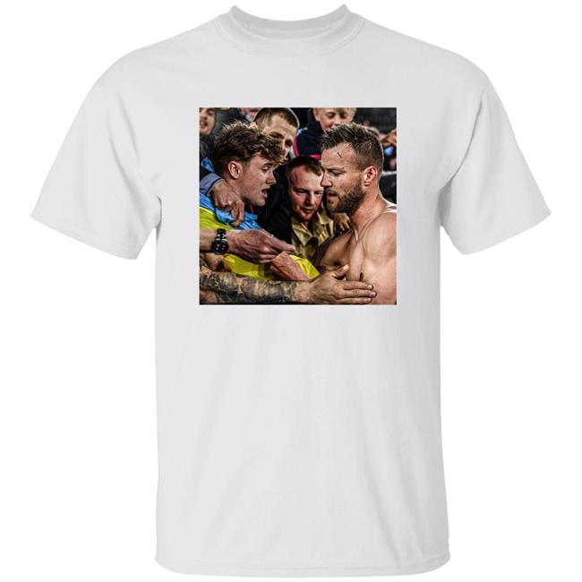 Andriy Yarmolenko Gave His Shirt To A Fan Holding The Ukraine Flag Shirt Goal