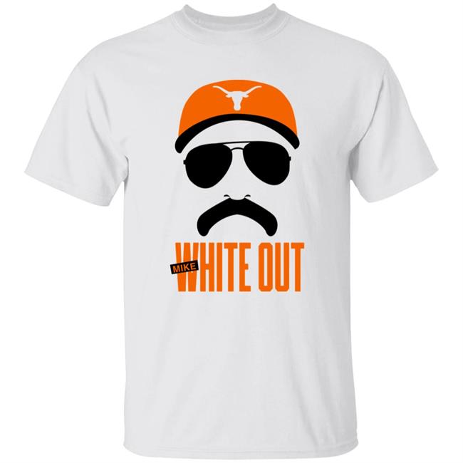 Mike White Out Night Shirt Texas Softball First 500 Fans Get Mike White Out Shirts