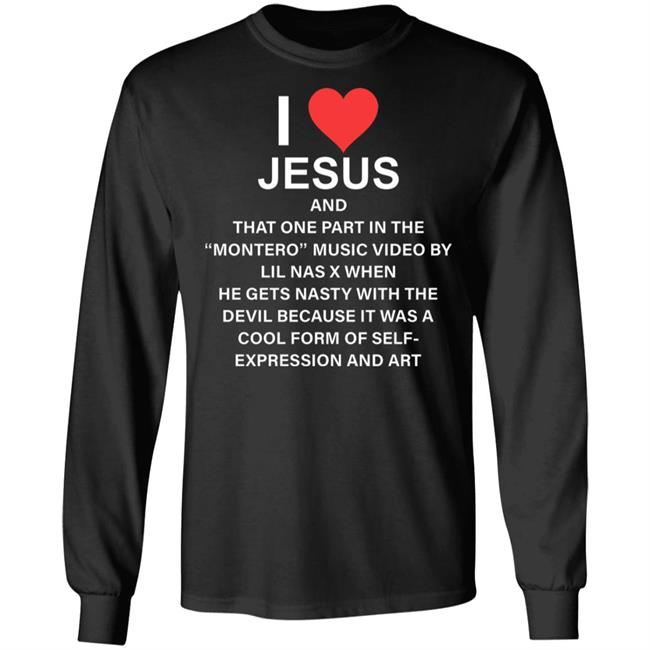 I Love Jesus And That One Part In The Shirt Lil Nas I Love Jesus And That One Part In The Shirt Hoodie Sweatshirt