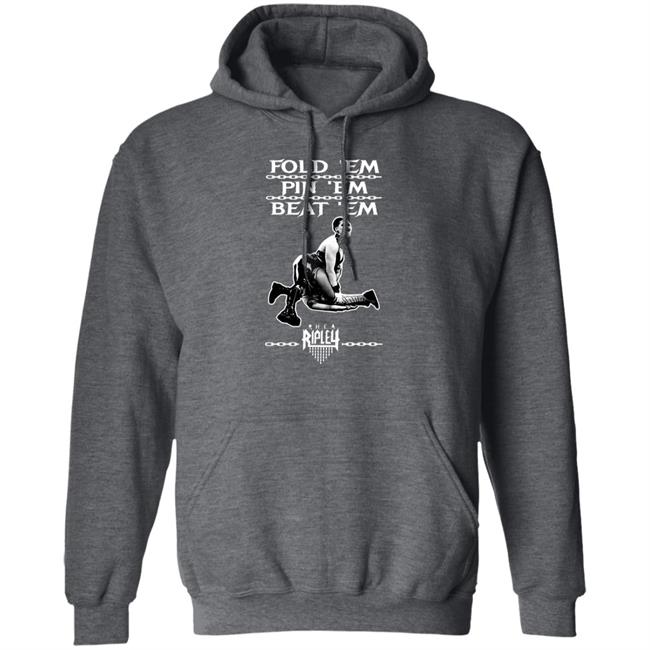 The Wrestledude Fold 'Em Pin 'Em Beat 'Em Shirt Rhea Ripley's The Wrestledude Fold 'Em Pin 'Em Beat 'Em Shirt Rhea Ripley's
