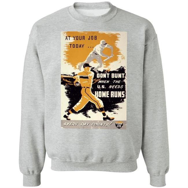 Sabriconography At Your Job Today Don't Bunt When The U.S. Needs Home Runs Every Day Counts Shirt Sabriconography At Your Job Today Don't Bunt When The U.S. Needs Home Runs Every Day Counts Shirt