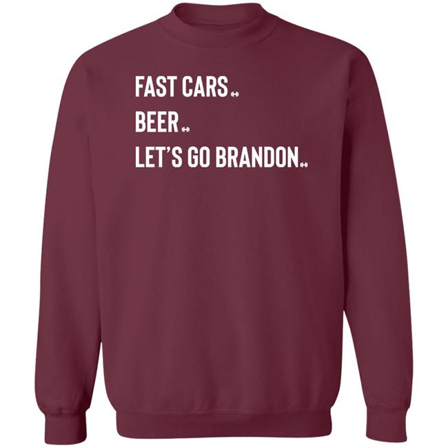 Hodgetwins Store Fast Cars Beer Let's Go Brandon Shirt Hodgetwins Store Fast Cars Beer Let's Go Brandon Shirt