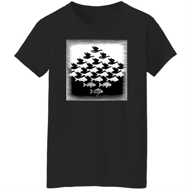 Harry Fan's Sky And Water Shirt HL Daily Escher's Sky and Water Shirt Debora Harry Fan's Sky And Water Shirt HL Daily Escher's Sky and Water Shirt Debora