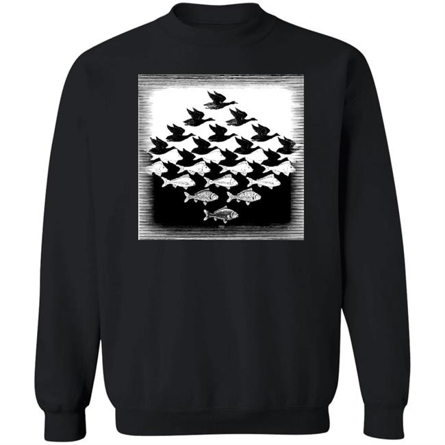Harry Fan's Sky And Water Shirt HL Daily Escher's Sky and Water Shirt Debora Harry Fan's Sky And Water Shirt HL Daily Escher's Sky and Water Shirt Debora