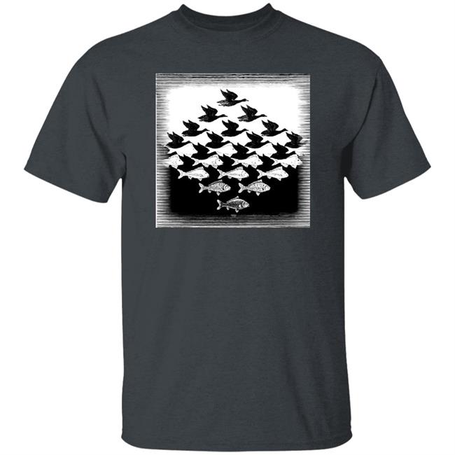 Harry Fan's Sky And Water Shirt HL Daily Escher's Sky and Water Shirt Debora Harry Fan's Sky And Water Shirt HL Daily Escher's Sky and Water Shirt Debora