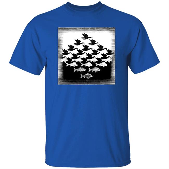 Harry Fan's Sky And Water Shirt HL Daily Escher's Sky and Water Shirt Debora Harry Fan's Sky And Water Shirt HL Daily Escher's Sky and Water Shirt Debora