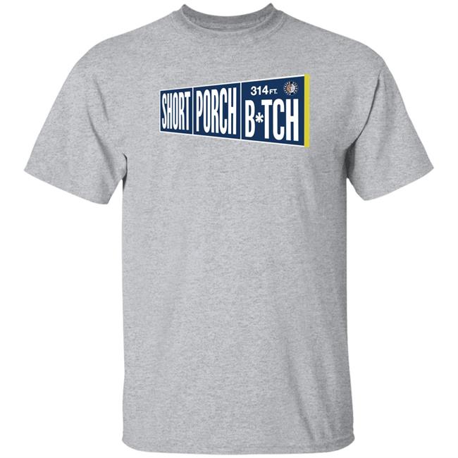 Pinstripe Strong Short Porch B*Tch Shirt Jomboymedia Store