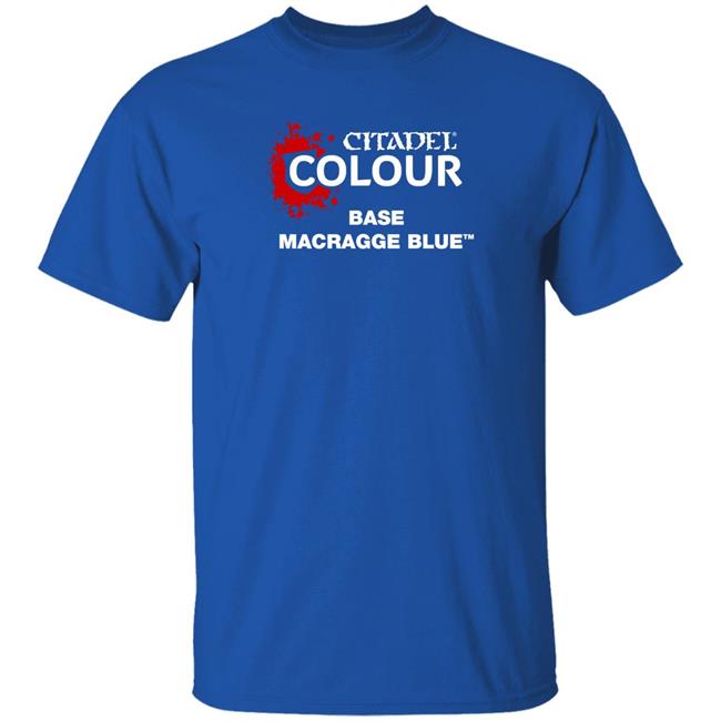 Rahul Kohli Wearing Citadel Colour Base Macragge Blue Shirt Warhammer Store