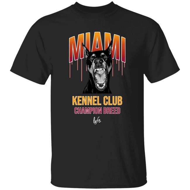 Gabe Nnamdi Vincent Wearing Miami Kennel Club Champion Breed Lyfe Shirt Lyfebrand Merch