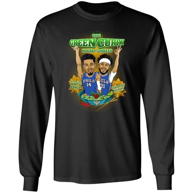 Seth Curry The Green Curry House Of Threes Shirt Miss Ella Merch The Green Curry House Of Threes Shirt Hoodie Sweatshirt