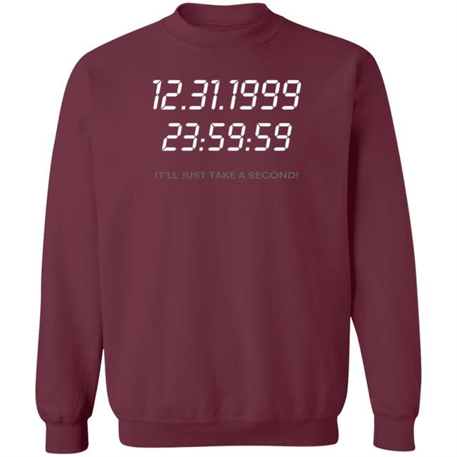 Moschino Y2K 12 31 1999 It'll Just Take A Second Long Sleeves T-Shirt