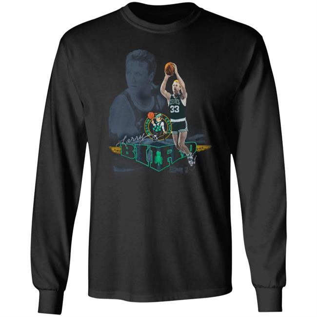 Jayson Tatum Wearing Larry Bird Boston Celtics Shirt Larry Bird Celtics Single Stitch shirt