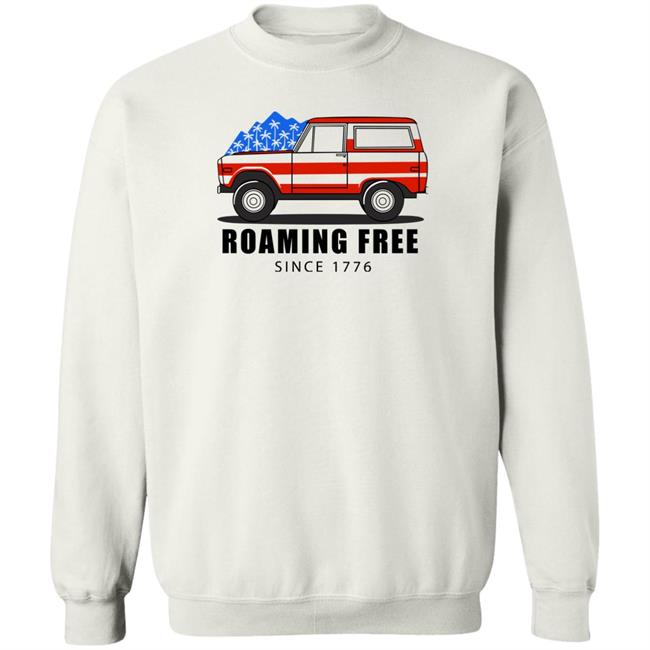 Buffalo Victory Shirts Merch Usa Roaming Free Since 1776 Sweatshirt Usa Roaming Free Since 1776 Sweatshirt Buffalo Victory Shirts Merch