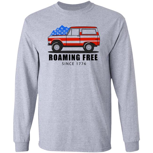 Victory Shirts Merch Usa Roaming Free Since 1776 Sweatshirt Buffalo